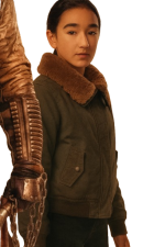 Supergirl Eve Ridley Shearling Bomber Jacket - Image 2